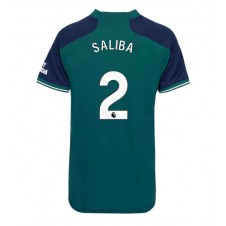 Arsenal William Saliba #2 Tredje Tröja Dam 2023-24 Korta ärmar